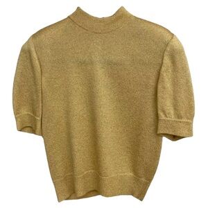 Vintage St. John Gold Metallic Sweater